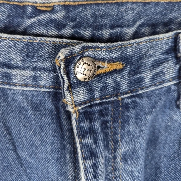 Y2K Riggs by wrangler Workwear rugged utility work carpenter denim jeans 36x34 - Picture 4 of 9